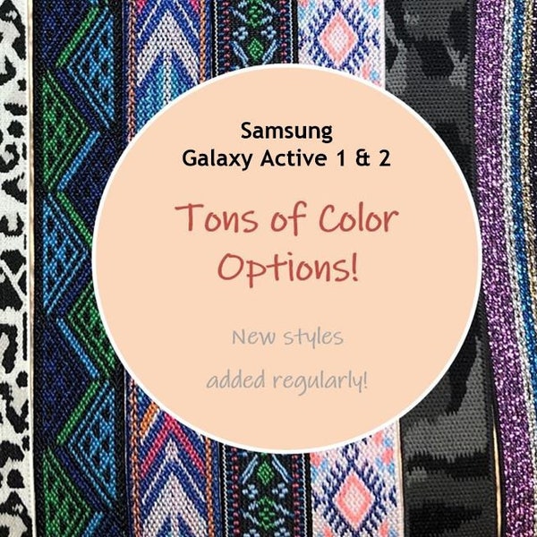 Bracelet de montre élastique Samsung Galaxy Active 1 & 2 - Choisissez votre motif !