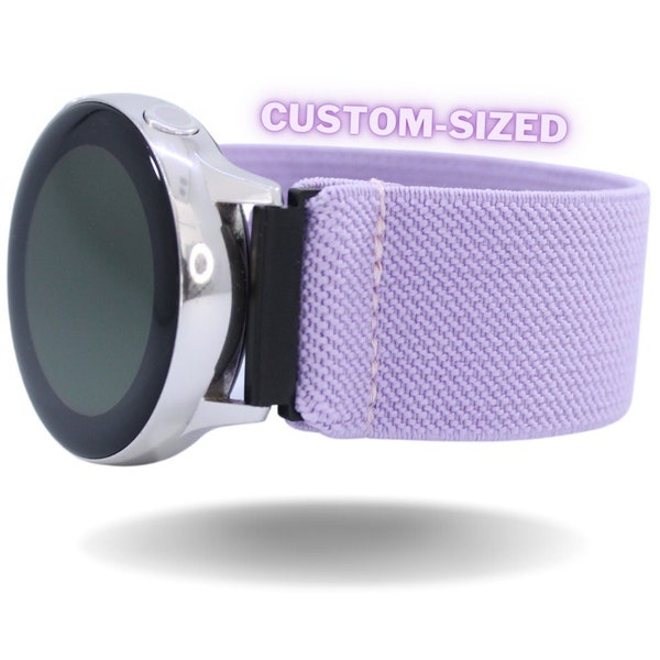 Elastic Samsung Galaxy Active 1 & 2 Watch Band | Custom Fit | Lilac Purple Lavender