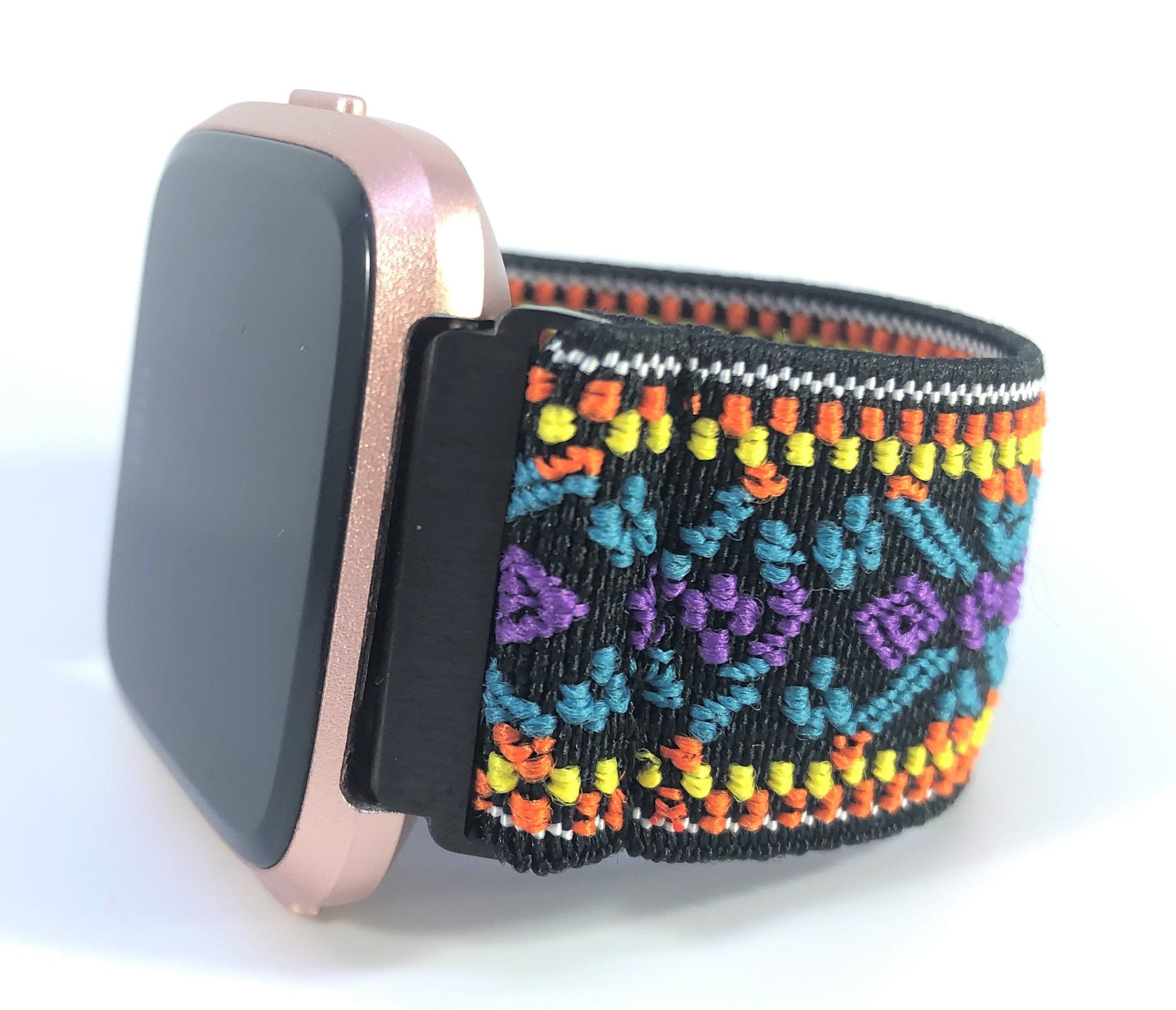 Elastic Fitbit Versa Watch Band Versa 1 2 Lite Yellow Purple