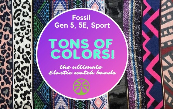 Elastic Fossil Gen 5 / 5E / Sport Watch 