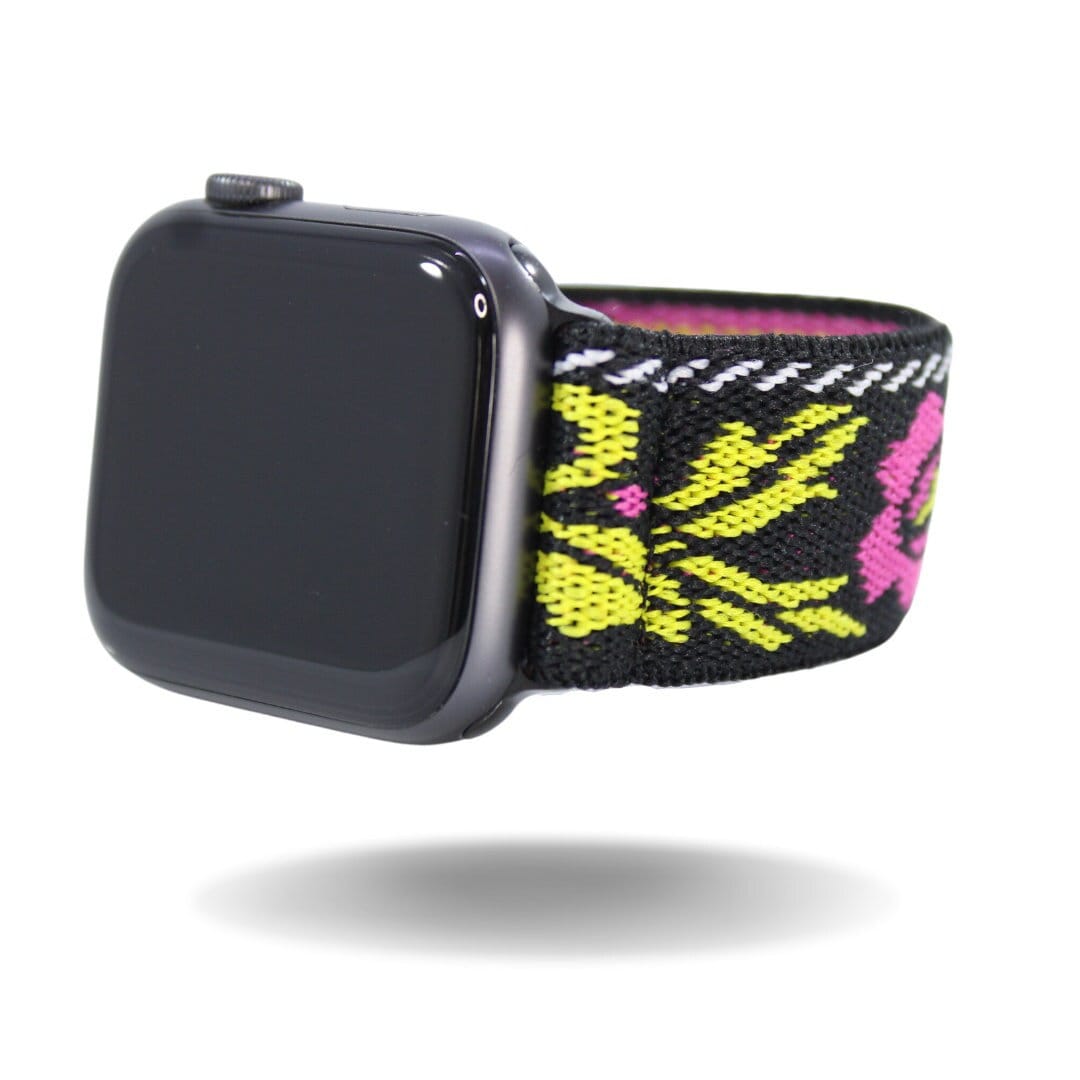 Floral Boho Pink Elastic Watch Band – Palmetto Bands