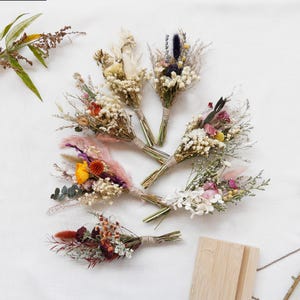 Summer Colorful Mini Dried Flower Bouquet | Her Gift | Table Decoration | Email Gift | Bohemian Wedding Bouquet | Small Vase Bouquet