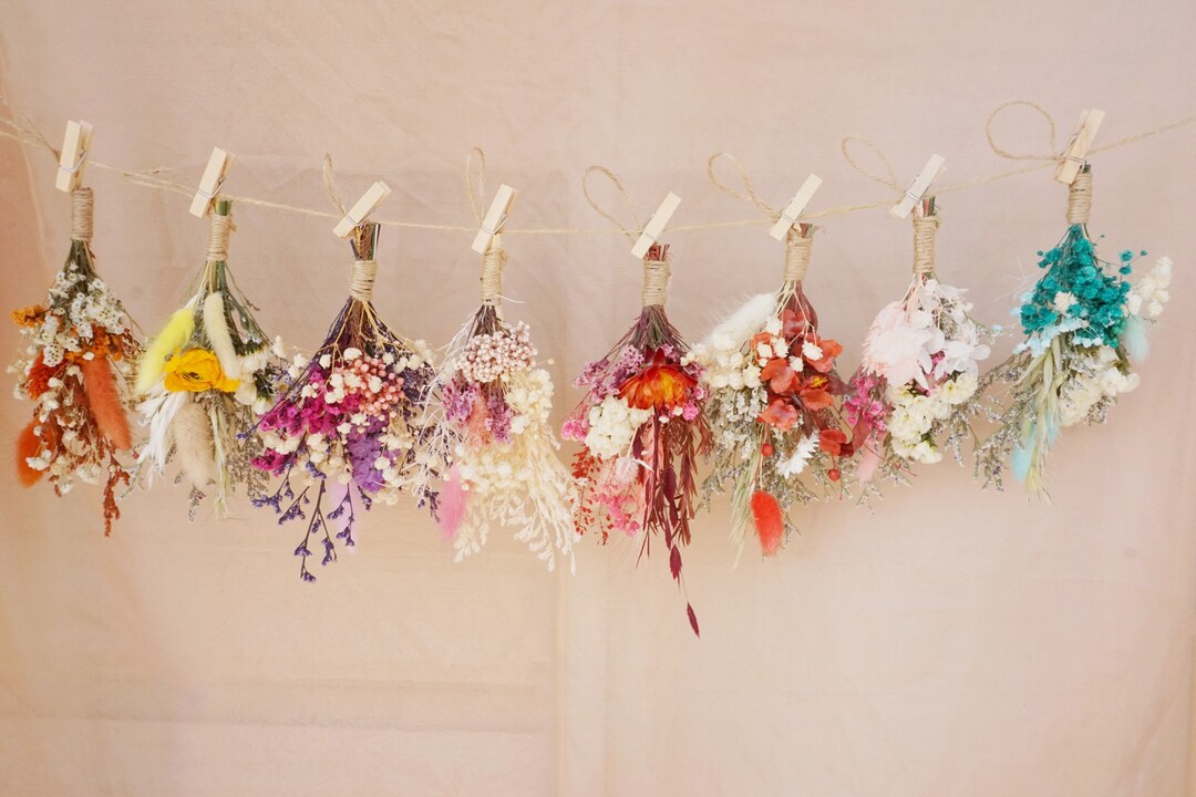 Floral WALL Hanging DRIED Flowers Wall Decor Home Decor Wild Flower Wall Hanging Vanity