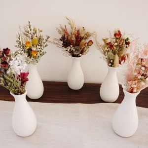 Mini Trockenblumenstrauß/moustail Grün | terracotta | KLEINE FLASCHENSCHMUCK | Tischdekoration | Tablett Geschenke | Broschen