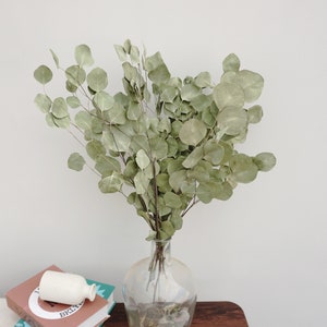 Natural dry silver eucalyptus, sage green, wedding flower arrangement, interior decoration, DIY flower arrangement