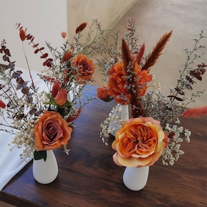 Autumn Wedding Dried Flower Bouquet, Simulation Dried Flower Mini Bouquet Home Decor
