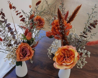 Autumn Wedding Dried Flower Bouquet, Simulation Dried Flower Mini Bouquet Home Decor