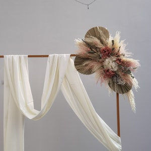 BOHO Wedding Arch dried flower decoration, wedding holiday anniversary dried flower arrangement decoration image 4