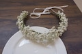 Real Dried Baby's Breath Crown Gypsophila Crown Real Dried Flowers Crown Dried Wedding Crown product logo