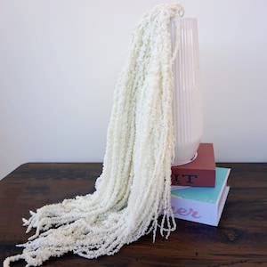 White Hanging Amaranthus Dried | Bleached White Amaranthus | Preserved Flowers | Wedding Decor | Wedding Bouquet | Hanging Dried Flowers