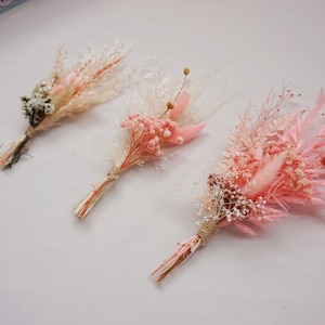 Boho Set Mini Dried Flower Bouquets  Corsages Mini Dried Flower Bouquets | Small Bottle Arrangements | | Corsages | Boho Cake Flowers