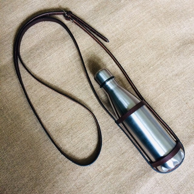 Leather Water Bottle Holder Etsy