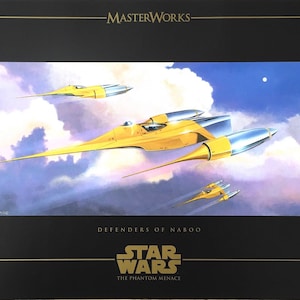 Star Wars Doug chang Prequel Concept Art Print Masterworks The Phantom Menace. Defenders of naboo certificate limited-edition