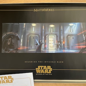 スターウォーズ ダグ・チャン 前編コンセプトアートプリント マスターワークス シスの復讐。見えざる手への搭乗証明書 エリック・ティーメンズ