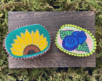 Beaded Hair Clips
