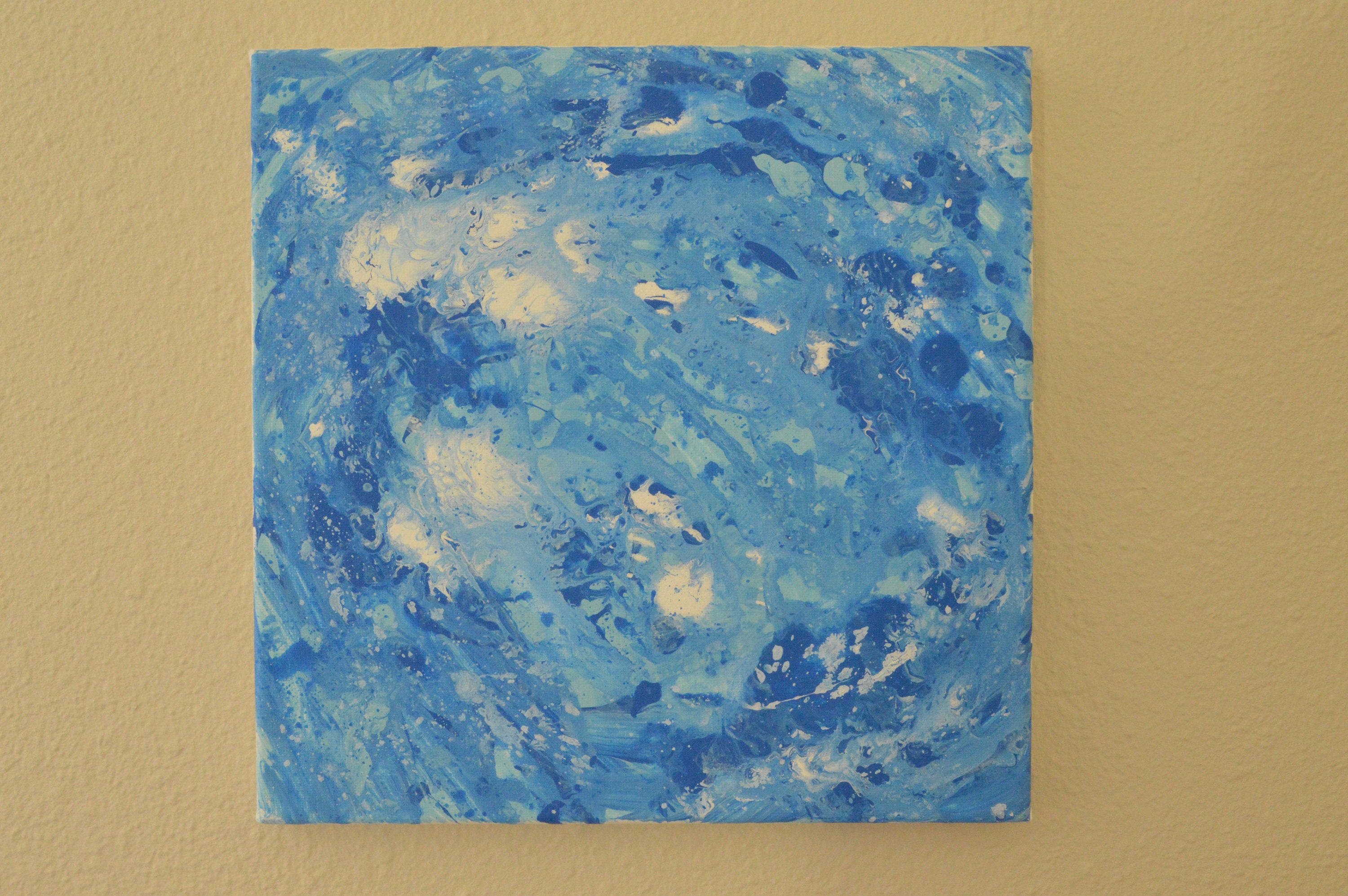 Homemade Abstract Acrylic Pour Painting | Etsy