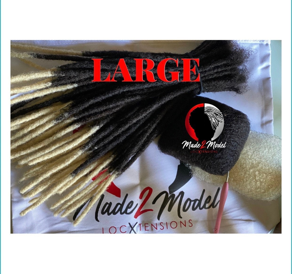 LARGE SIZE Loc Extensions (10 Locs per Bundle) - Etsy