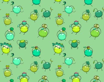 Stardew Valley Green Junimo Repeating Pattern Desktop Phone Background Download for Gamers