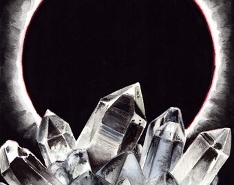Quartz Exlipse Artist Print 8.5x11 inches