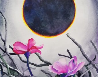 Rose Eclipse Artist Print 8.5x11 inches