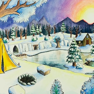 Stardew Valley Linus's Tent print