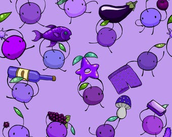 Stardew Valley Purple Junimo Repeating Pattern Download for Gamers