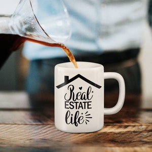 Real Estate Life Realtor Mug, Real Estate Agent Mug, Realtor Closing Gift, Agent Thank You, Broker Gift, Real Estate Gift