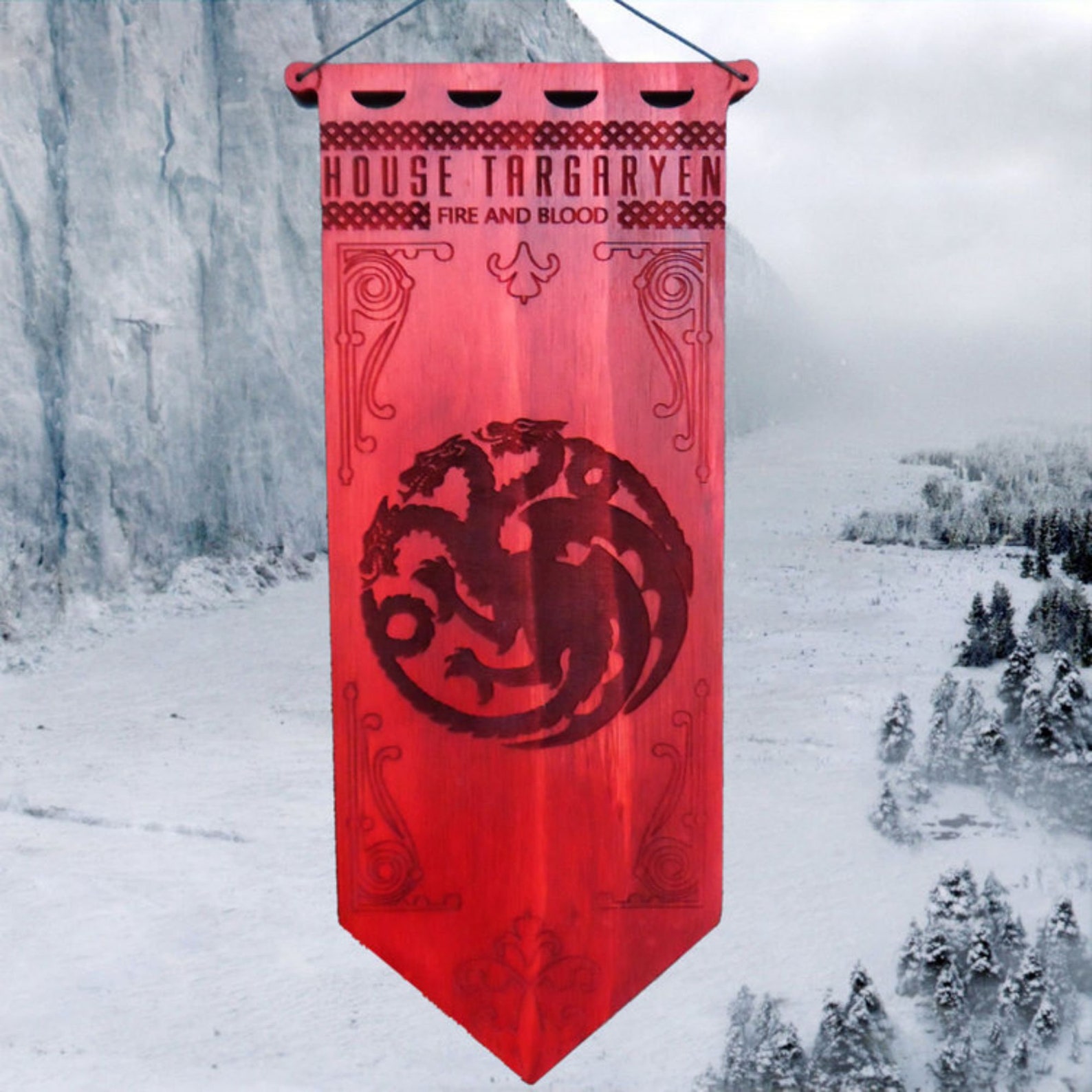 Game of Thrones Banner Hanging Wall Art Etsy