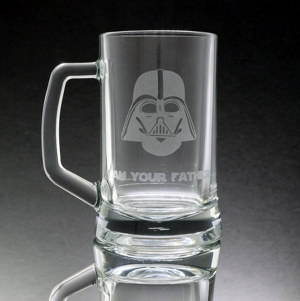 Darth Vader Mug, Star Wars Beer Mug, Groomsmen Beer Mug, Fathers Day Gift,  Gift for Groomsmen, Beer Glass, Gift for Him, Beer Glasses K167 