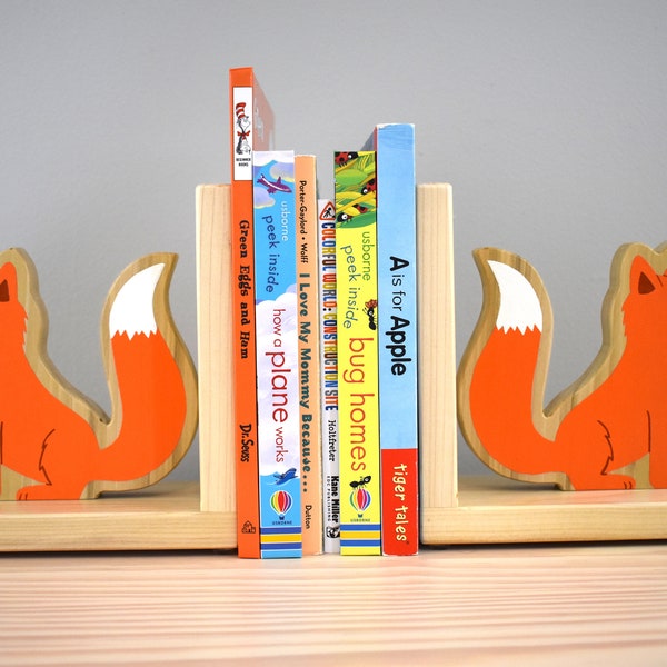 Fox Bookends Etsy