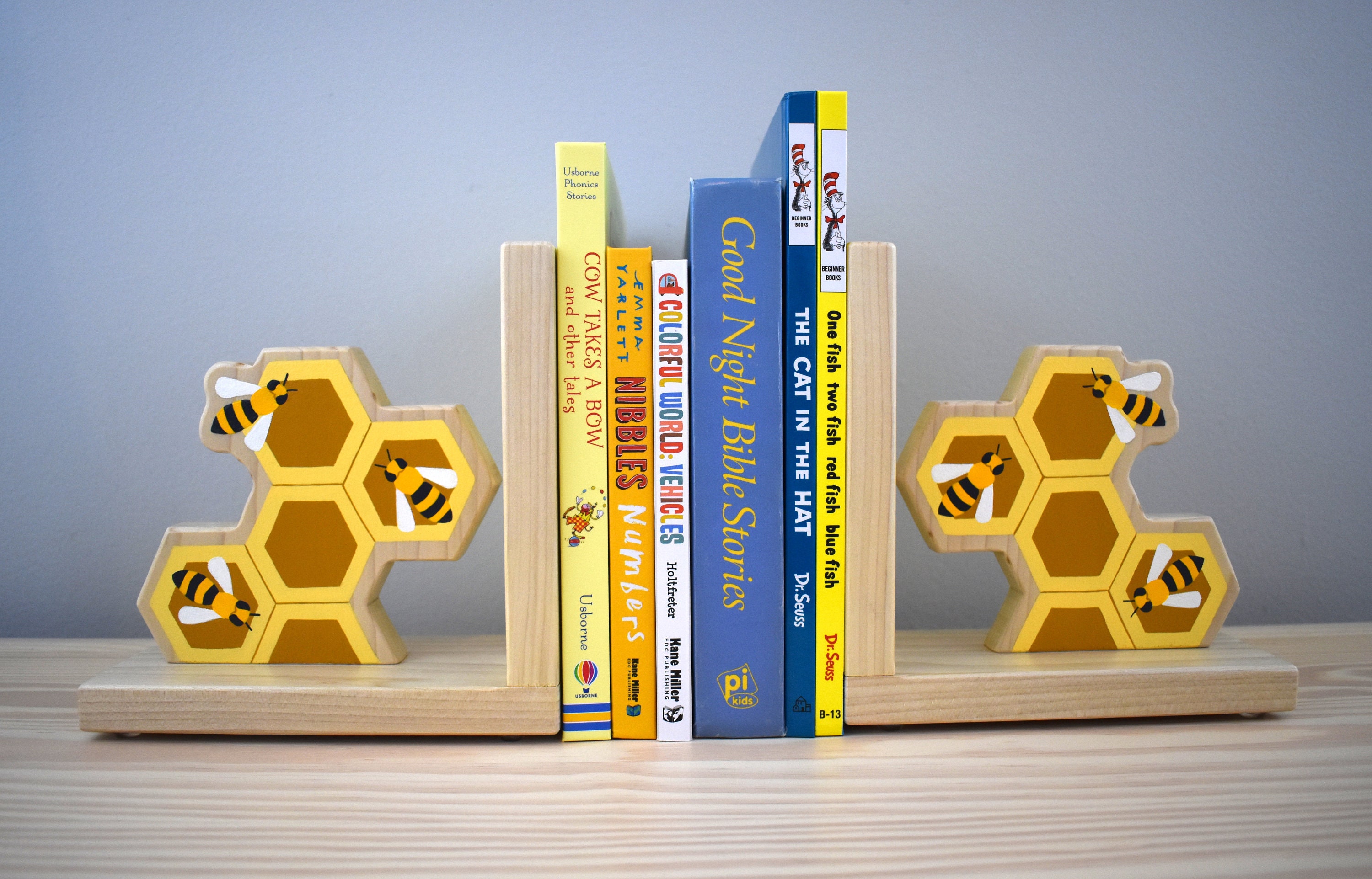 Bee Bookends Bookends Bee Nursery Home Decor Etsy