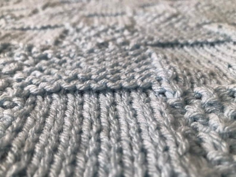 Swaddling Squares Knit Baby Blanket Pattern PDF Download