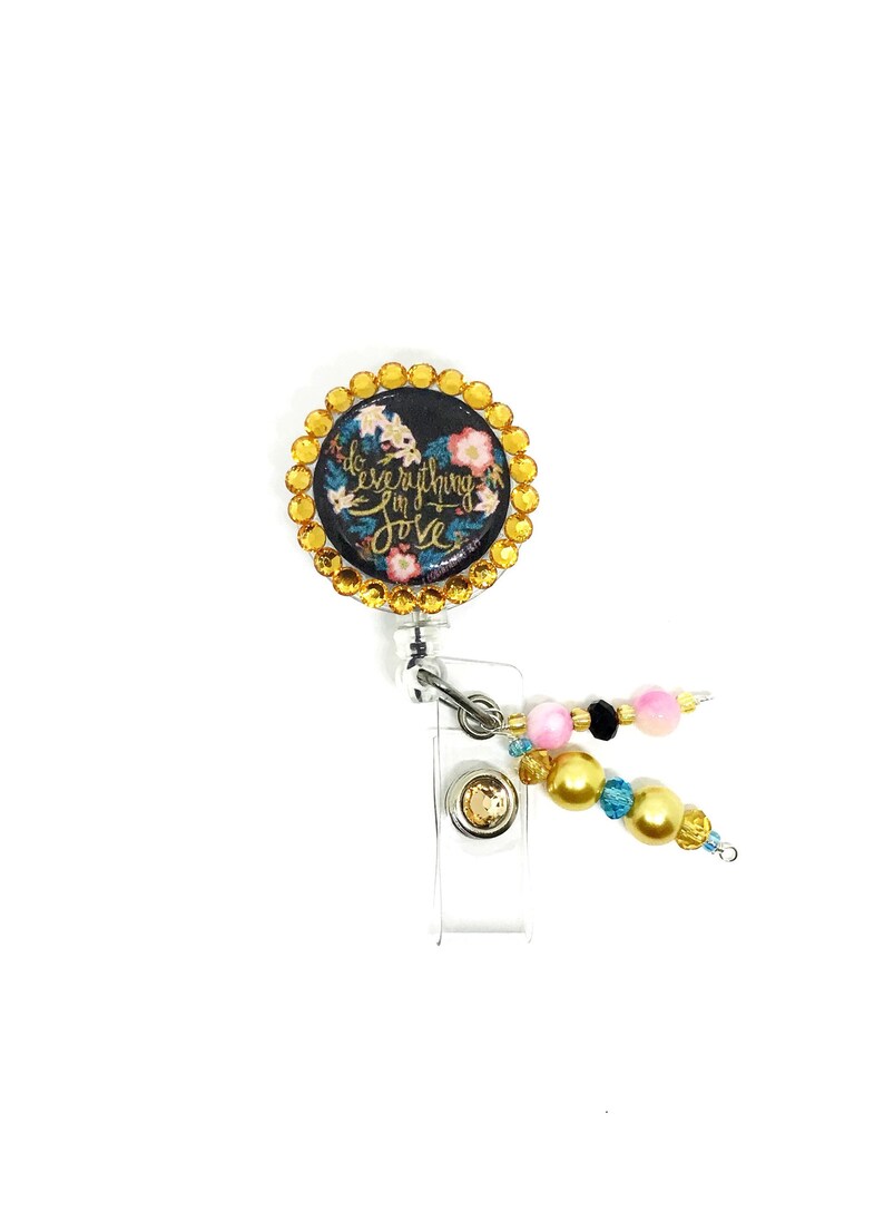Cute quote badge reel Retractable bling nurse name badge holder.Bling badge reels.