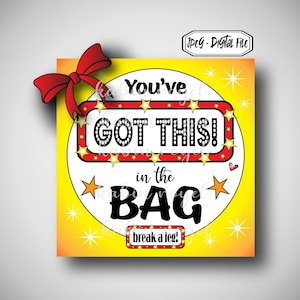 You Got This Treat Tag: Musical Theatre Gift Opening Night Performance (Digital Download)
