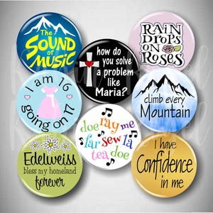 Sound Music Musical Pin Broadway Theatre Kid Button Costume Stage Cast Gift