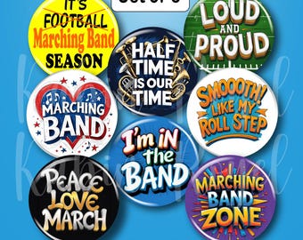 Marching Band Pins, Music Student Button, Kid Gift