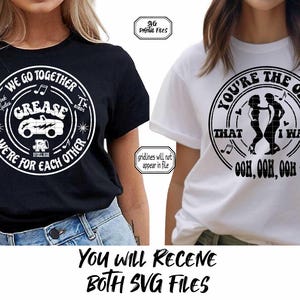 Grease Musical SVG: Cut File Broadway Theatre Musical Shirt Designs (Digital Download)