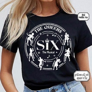 Six Queens SVG/bestand knippen/Broadway-musicals/muziektheater/Broadway-cadeaus/Broadway-SVG/musicals-SVG/alleen persoonlijk gebruik