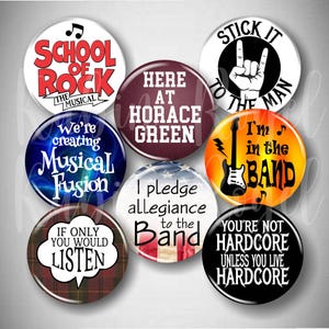 Broadway Inspired Pin Set, Musical Buttons for Theatre Kids, Cast & Crew Gift