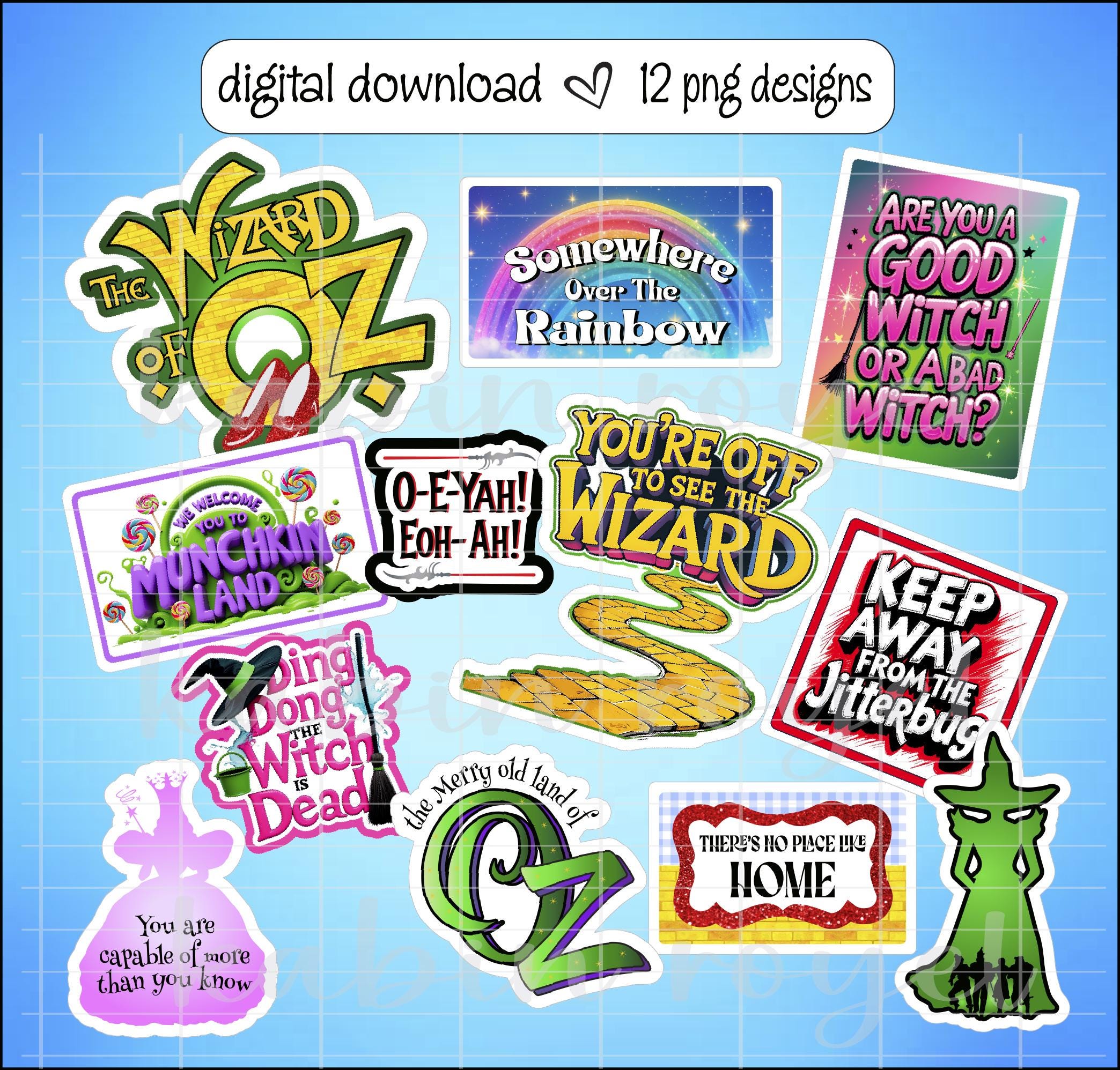 Pantomime Stickers Broadway Inspired PNG Sticker Set, Musical Theatre Clipart, Printable ...