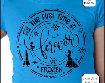 Fan Art: Frozen Jr SVG Teatro Musical Broadway Diseño de Camiseta Disfraz Regalo Elsa Anna
