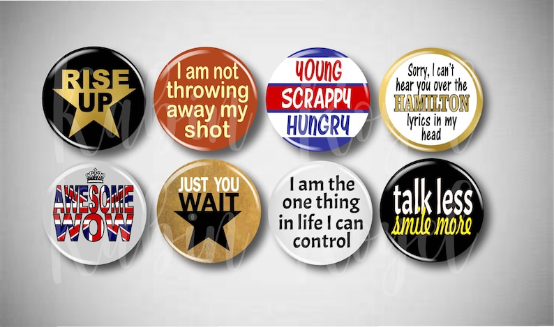 Broadway Inspired Pin Set, Musical Buttons for Theatre Kids, Cast & Crew Gift bild 2