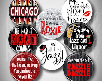 Broadway Inspired Pin Set, Musical Buttons for Theatre Kids, Cast & Crew Gift