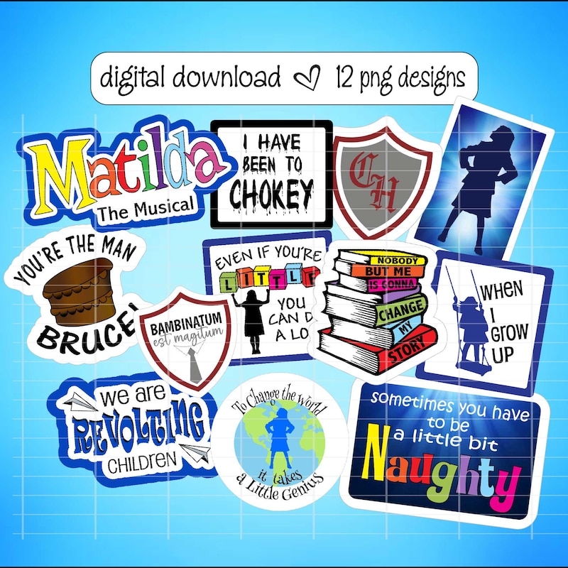 Broadway Inspired Stickers - Etsy