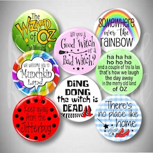 Fan Art: Wizard of Oz Musical Pins Buttons Broadway Theatre Kid Costume Cast Gift