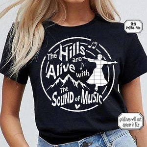 Hills Are Alive SVG / Archivo de corte / Musicales de Broadway / Teatro musical / Regalos de Broadway / Broadway SVG / Musicales SVG / Solo para uso personal