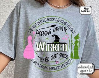 Wicked PNG / Broadway Musical Sublimation / Broadway Musicals / Musical Theatre/ Broadway Gifts / Digital Art / Personal Use Only