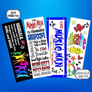 Music Man, musical, bladwijzer, Broadway-bladwijzer, Broadway-musicals, muziektheater, Broadway, geschenken, Broadway, theaterbladwijzer, metrokunst