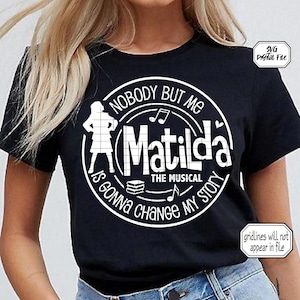 Matilda SVG / bestand knippen / Broadway-musicals / muziektheater / Broadway-cadeaus / Broadway SVG / musicals SVG / alleen persoonlijk gebruik