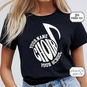 Chor SVG, Chor Geschenk, Musik SVG, Musik Geschenk, Musiknote, Musicals, Musiktheater, Broadway Geschenke, Schule Shirt, DIY Personalisierung